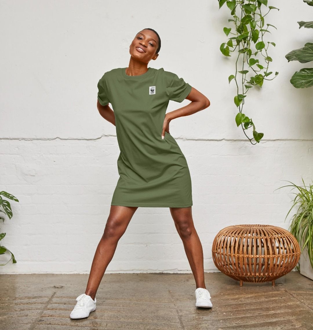 Logo tee dress store adidas