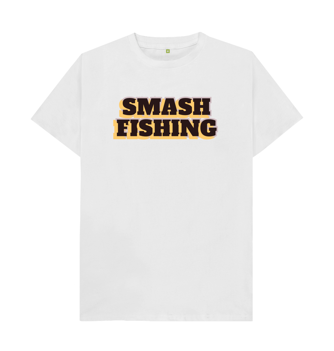 MEN'S SMASH FISHING T-SHIRT - BOLD WRITING