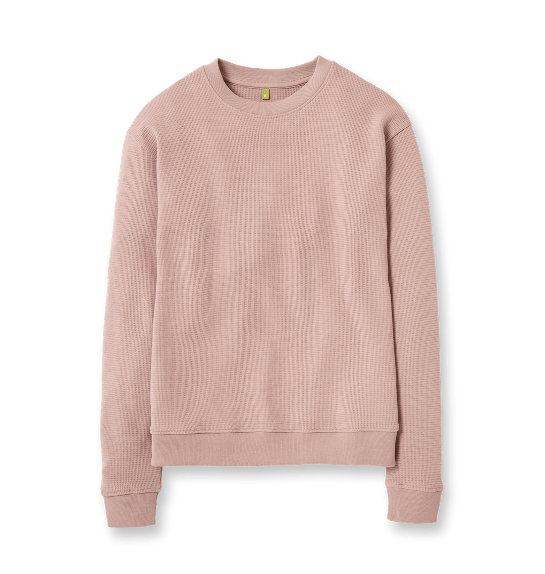 トップス herneon Tie-dye waffle pullover Brown 1.jpg