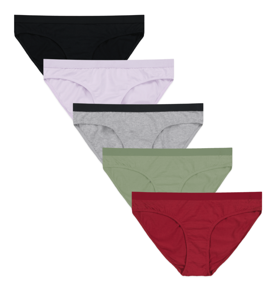 Women's Organic Cotton Pants 5 Pack