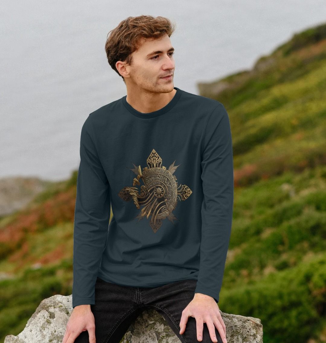 Men's Long Sleeve Tee with Parallel Perception Logo