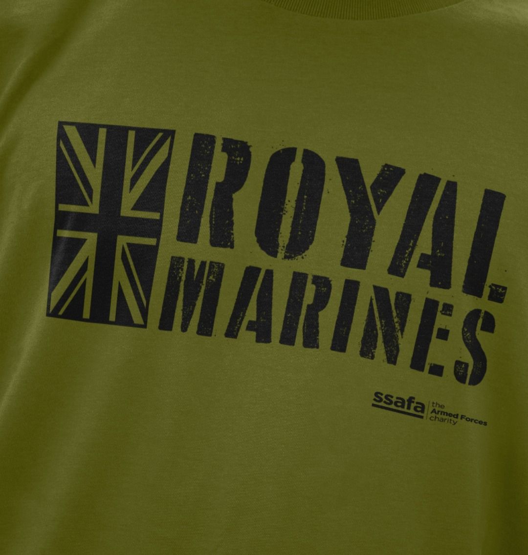 Ssafa Royal Marines T Shirt Moss Green Ssafa Store
