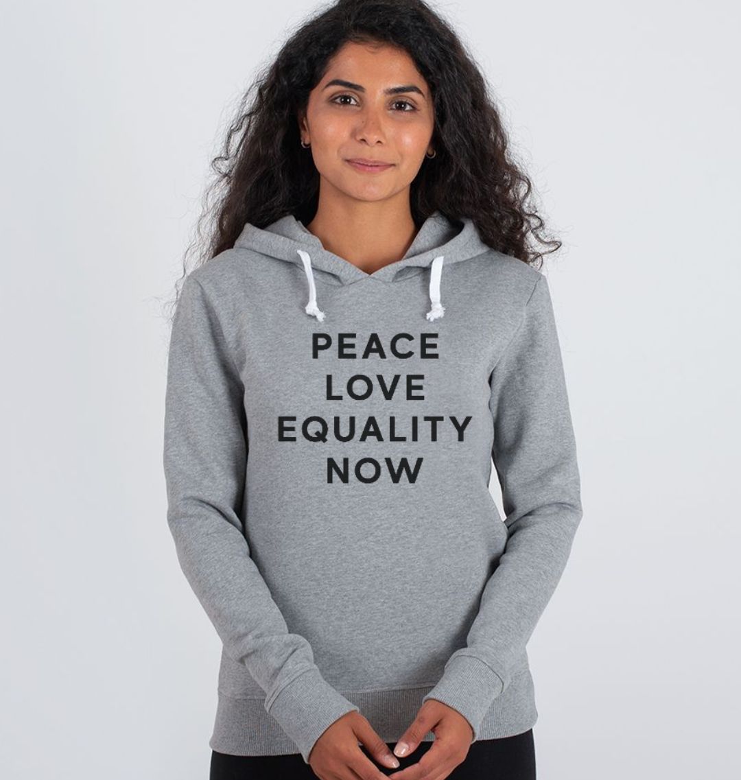 Peace, Love and Equality Now Fitted Hoodie