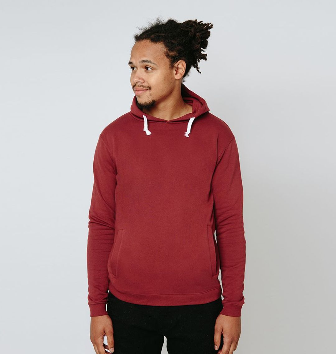 Plain red hoodie online mens