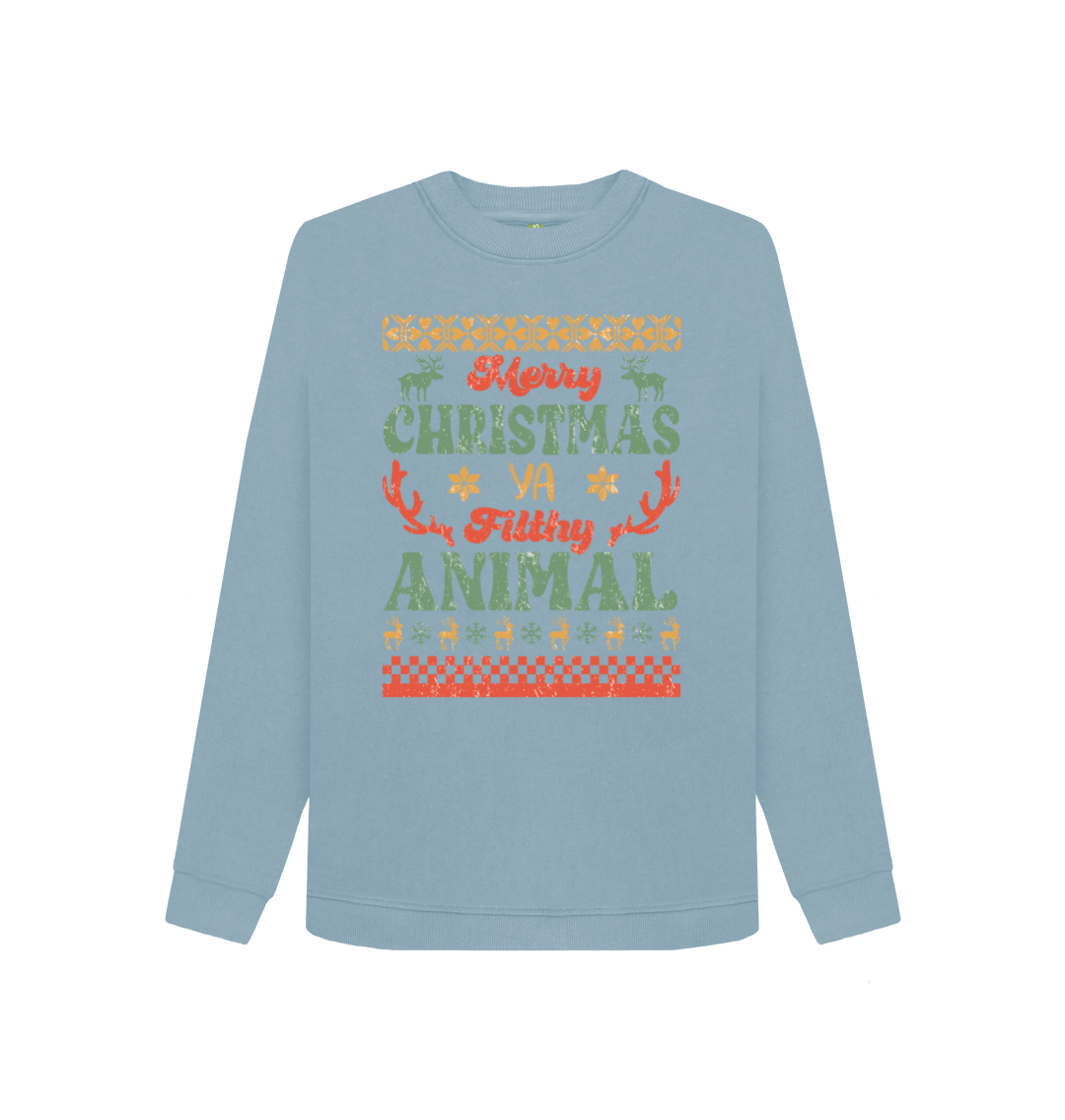 Merry christmas ya sales filthy animal sweater women's