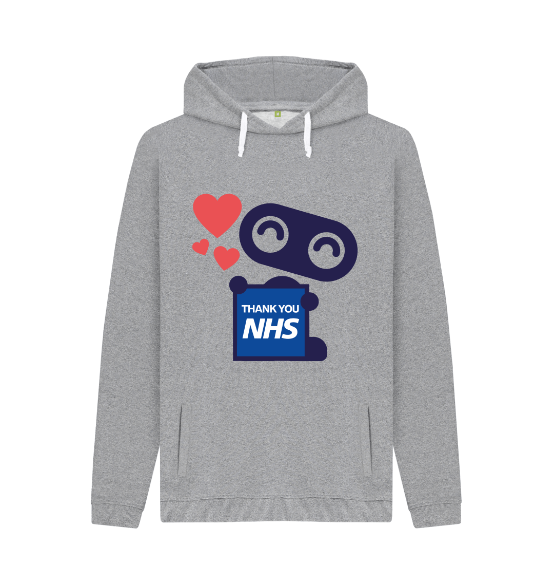 NHS Thank You hoodie grey for men