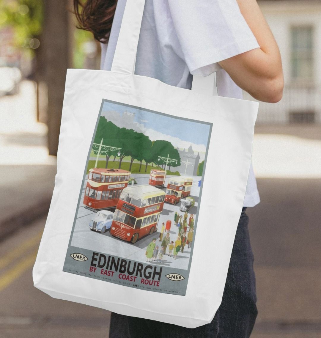 Edinburgh, Scotland Personalised Tote Bag Reusable Eco Bag Polyester  Shoulder Bag City Bag Souvenir Bag Illustrated Bag - Etsy