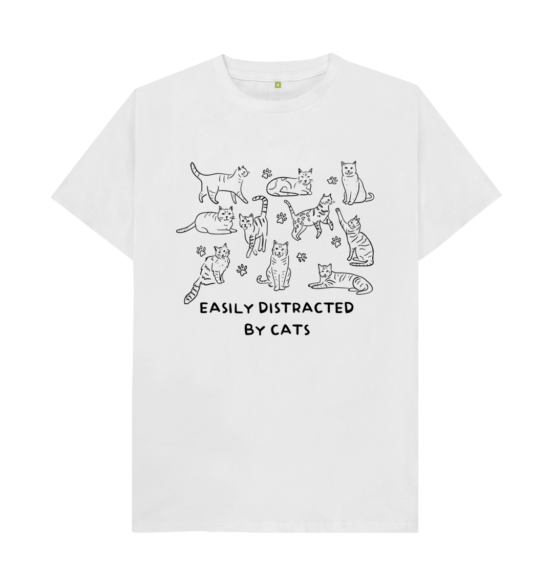 Easily Distracted By Cats T-shirt | Official RSPCA Clothing