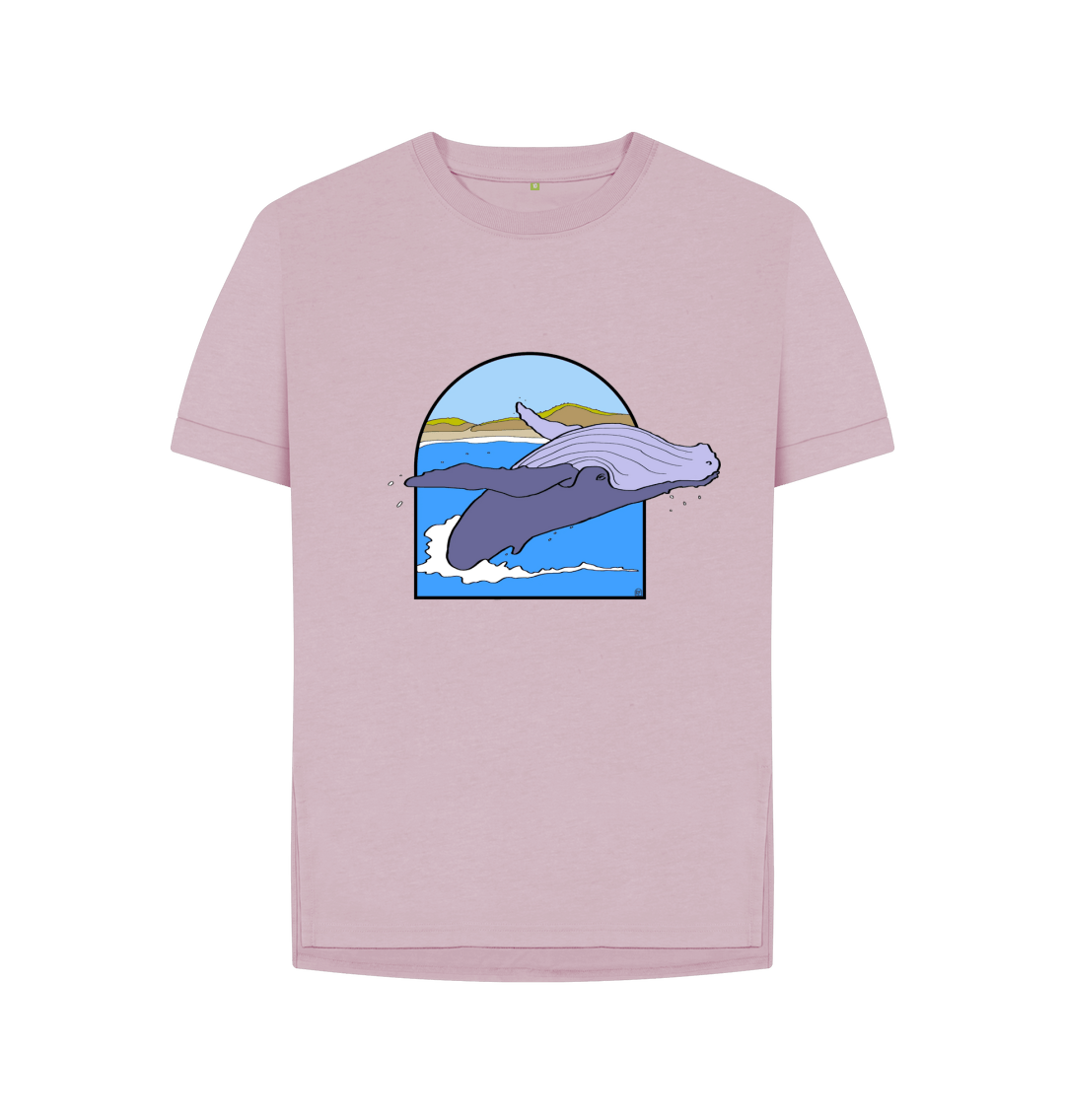 Breaching Humpback Whale Relaxed Fit Organic Women's T-Shirt