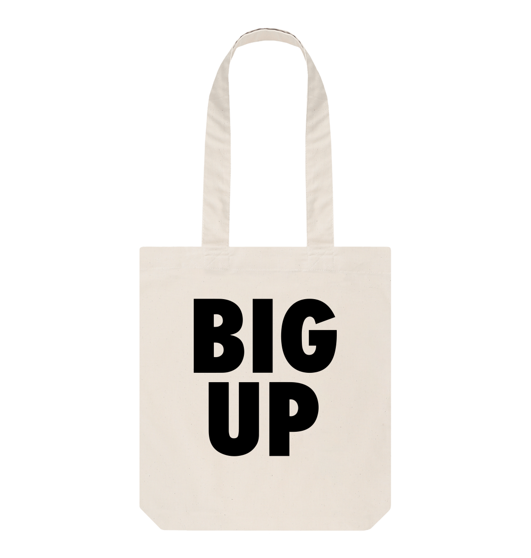 Streetwear Slogan Tote Bag Big Up Text