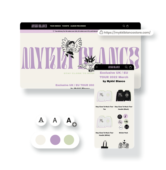 Make custom band merch Sustainable UK supplier