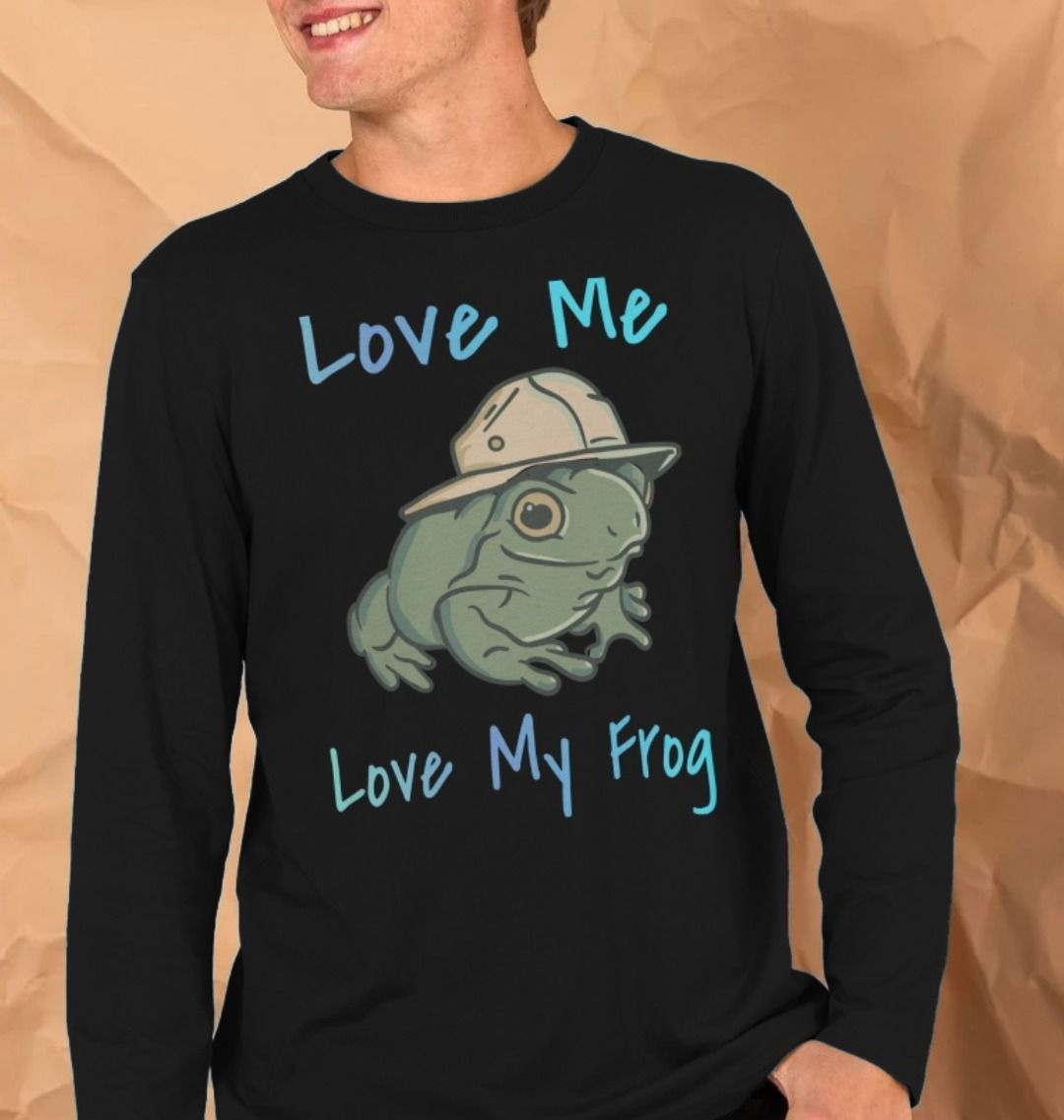 Sustainable Long Sleeved Unisex Frog T-Shirt