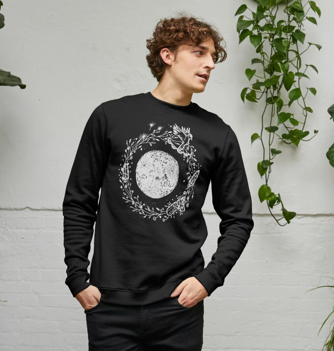 Moon sweatshirt hot sale