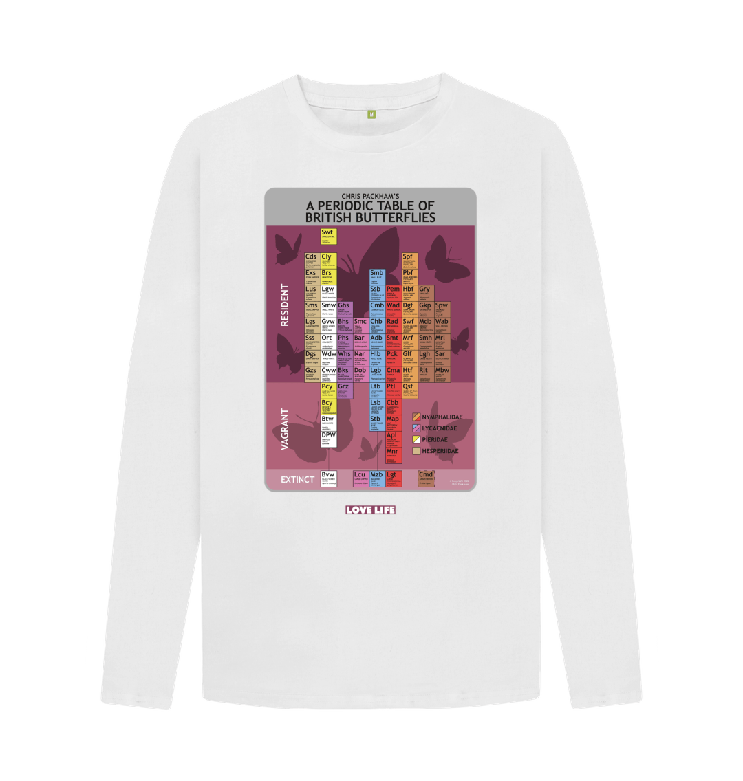 Butterfly Periodic Table Long Sleeved T-Shirt