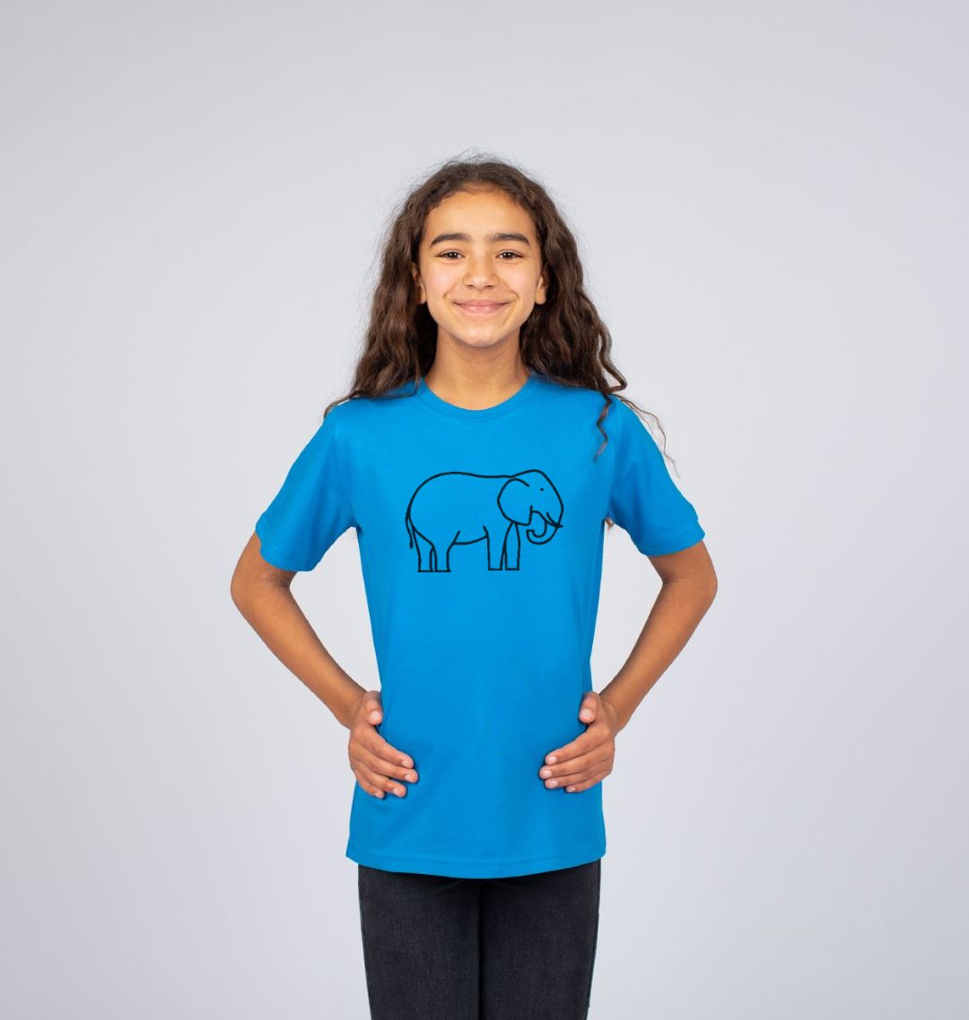 elephant logo brand t shirt