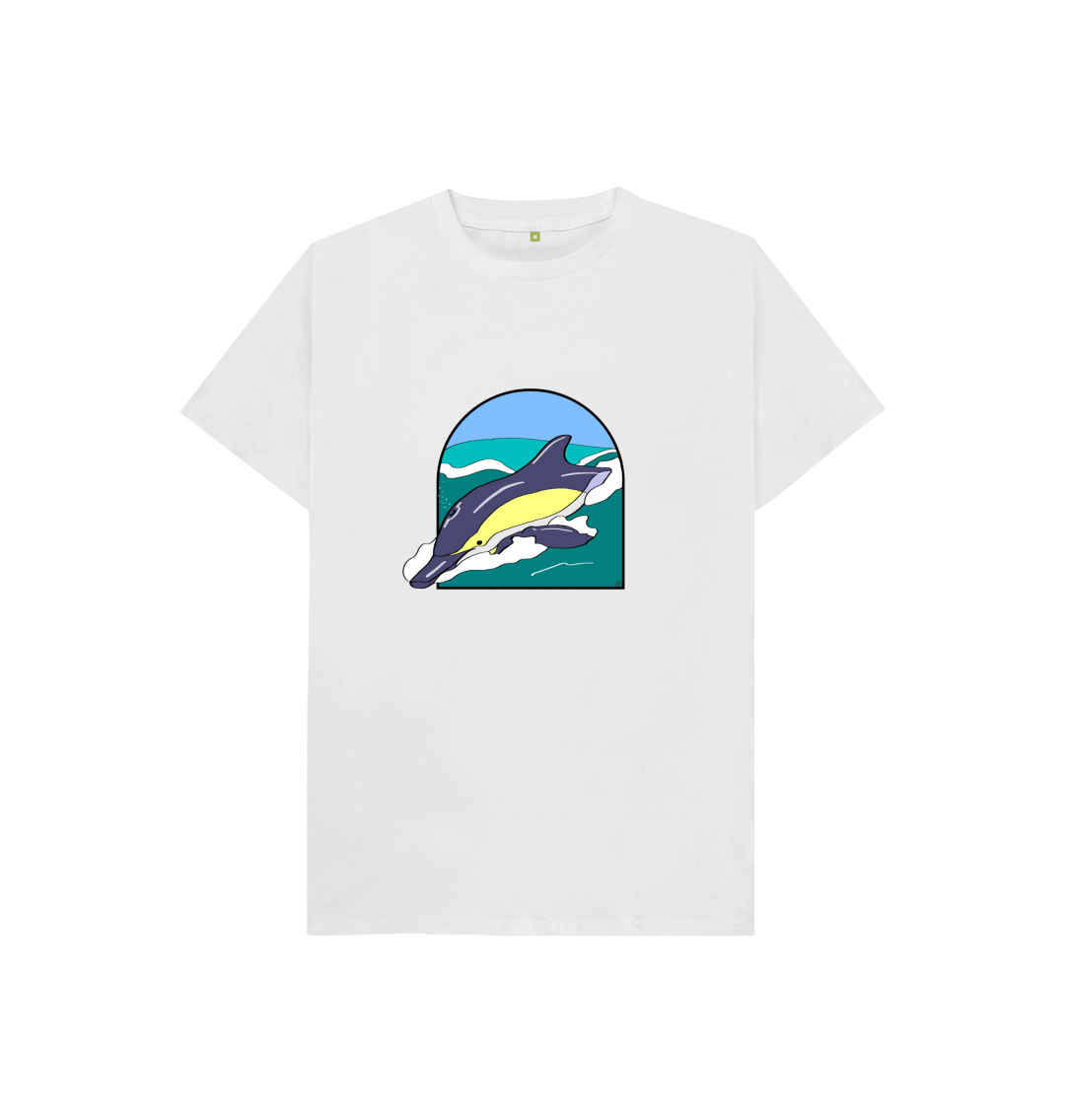 Surfing Dolphin Organic Kids' T-Shirt