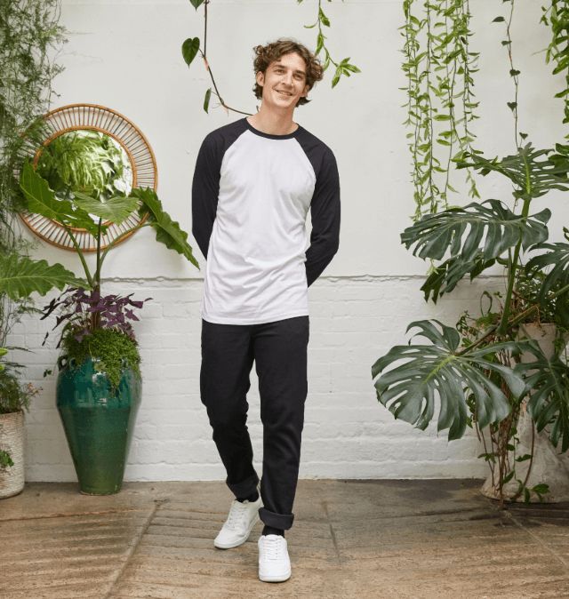 トップス marka BASE BALL SHIRT ORGANIC LINEN 1 Organic Linen Jersey Crew Neck Tee | EILEEN FISHER