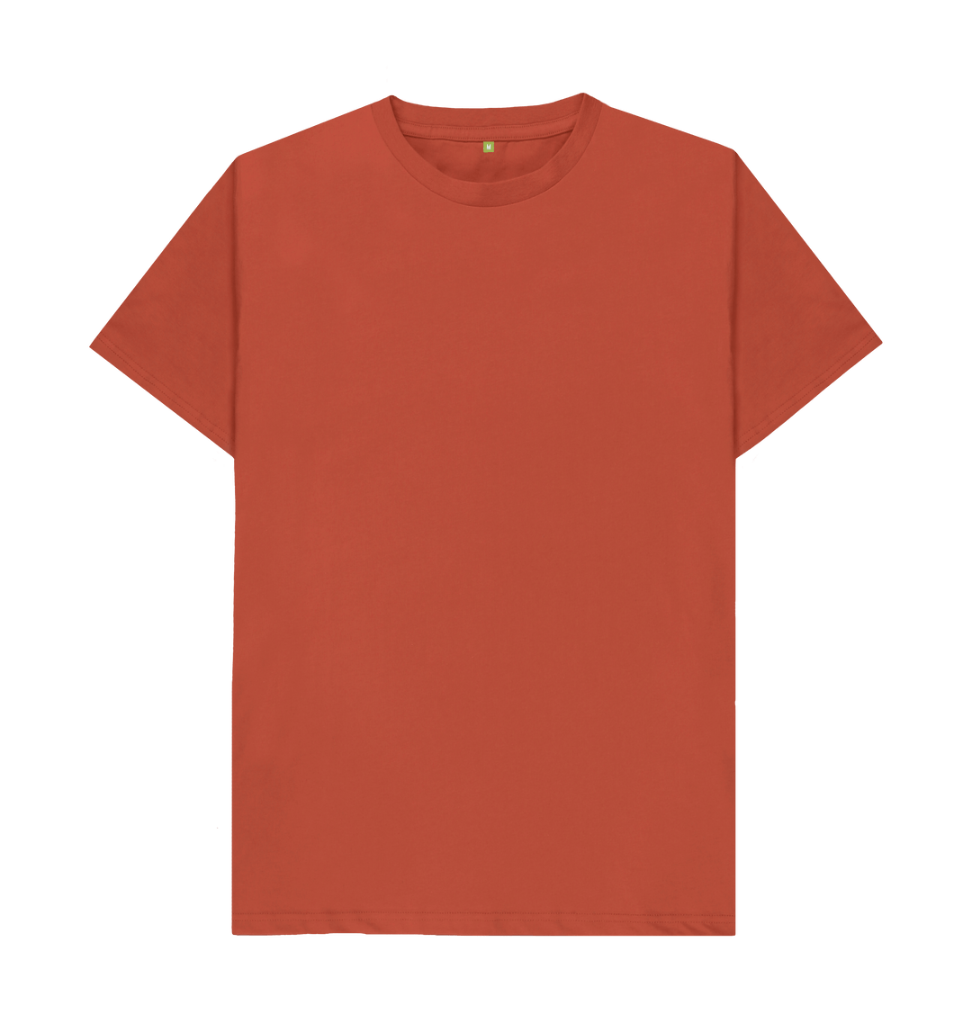 Buy KARMUN Red and Beige Solid Cotton Blend Lightly Padded T-Shirt