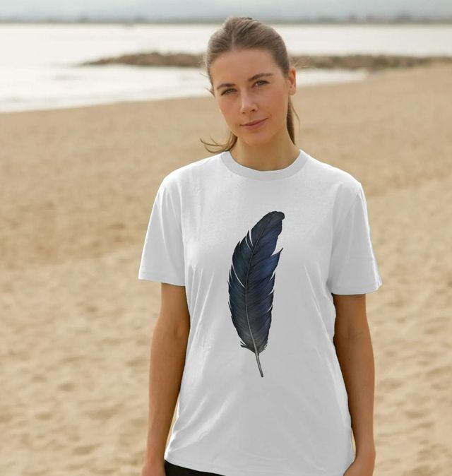 Raven Feather Colour Relaxed Fit T Shirt