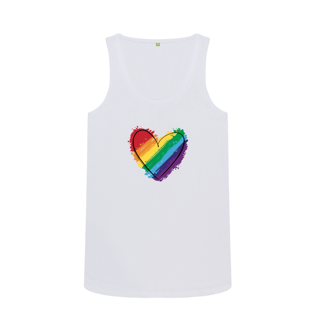 Rainbow Heart Vest Top