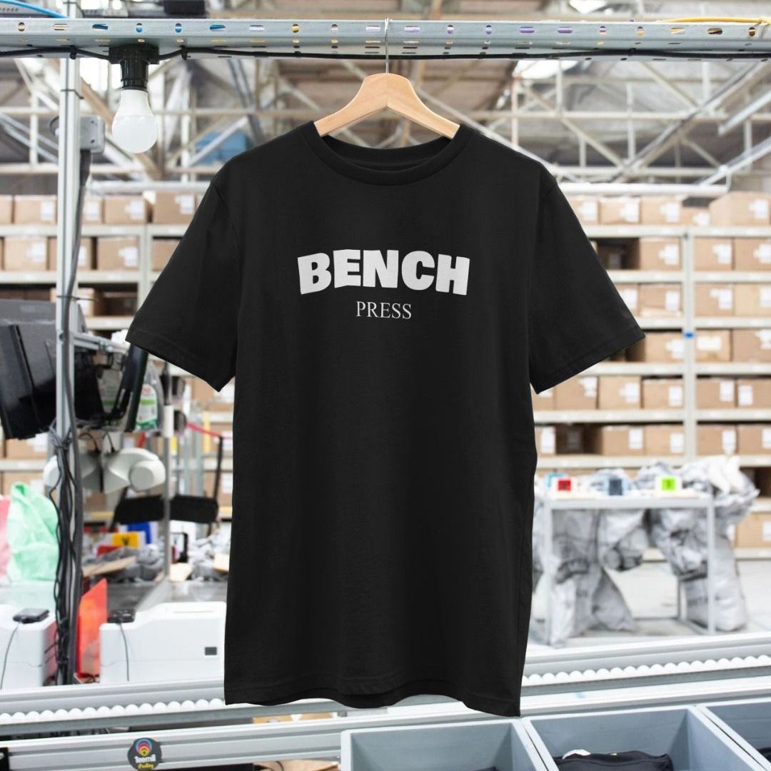 BENCH press tshirt workout