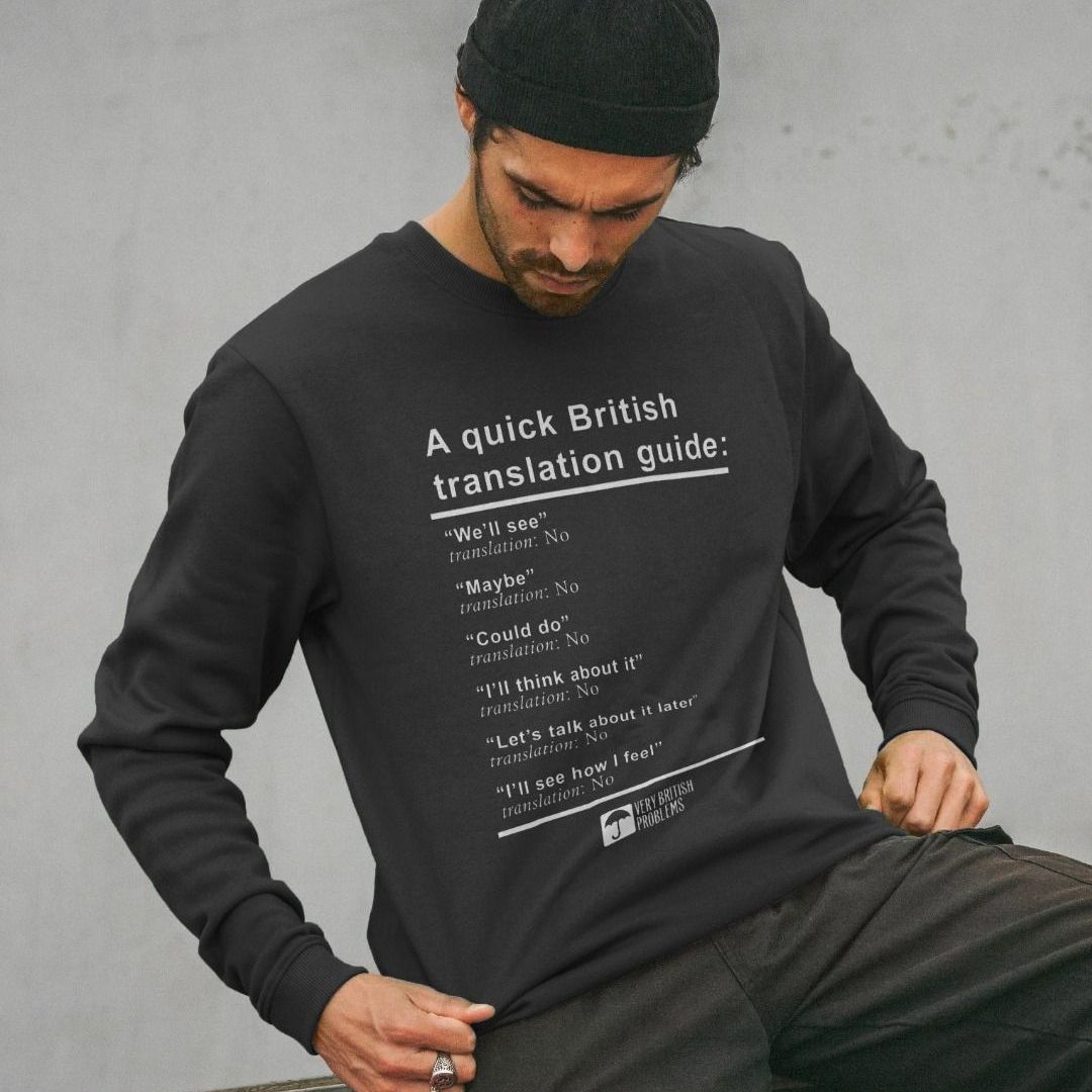 A Quick British Translation Guide Sweatshirt