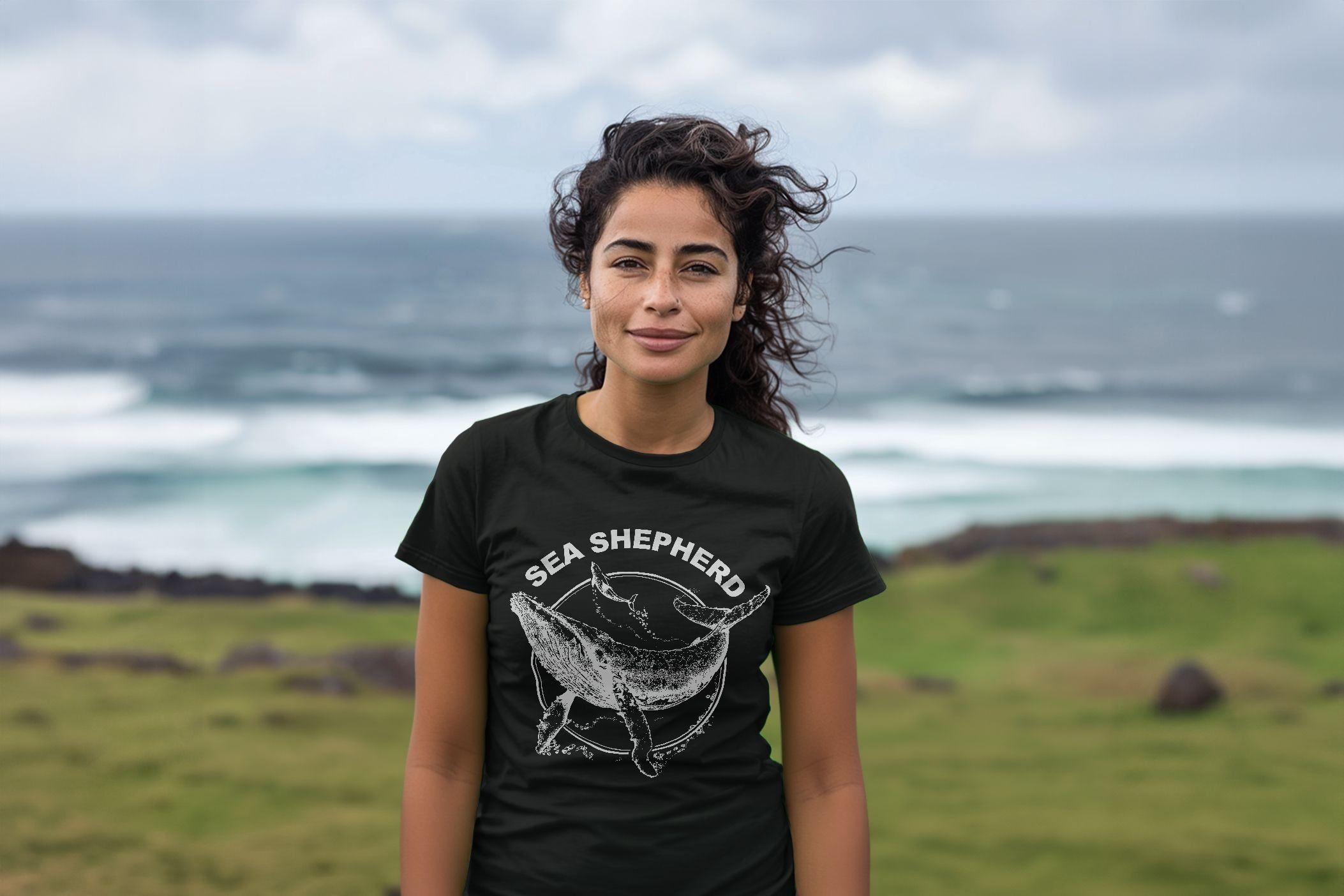 Tee shirt fashion sea shepherd femme