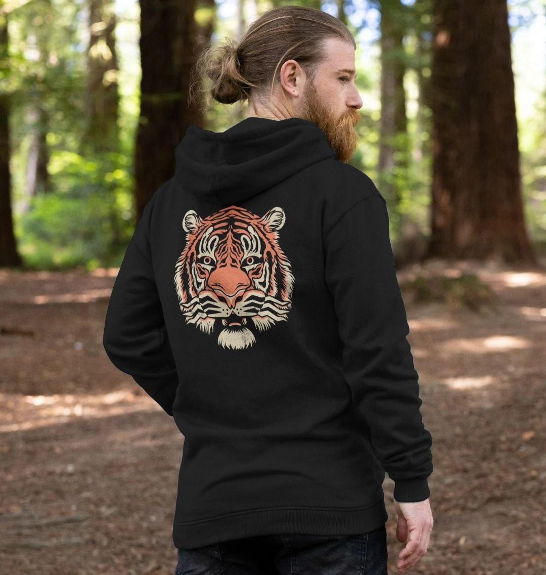 Hoodie with tiger 2025 on back