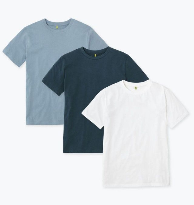 Men's Longline Icon Crew T-Shirt 5-Pack, Men's Tops
