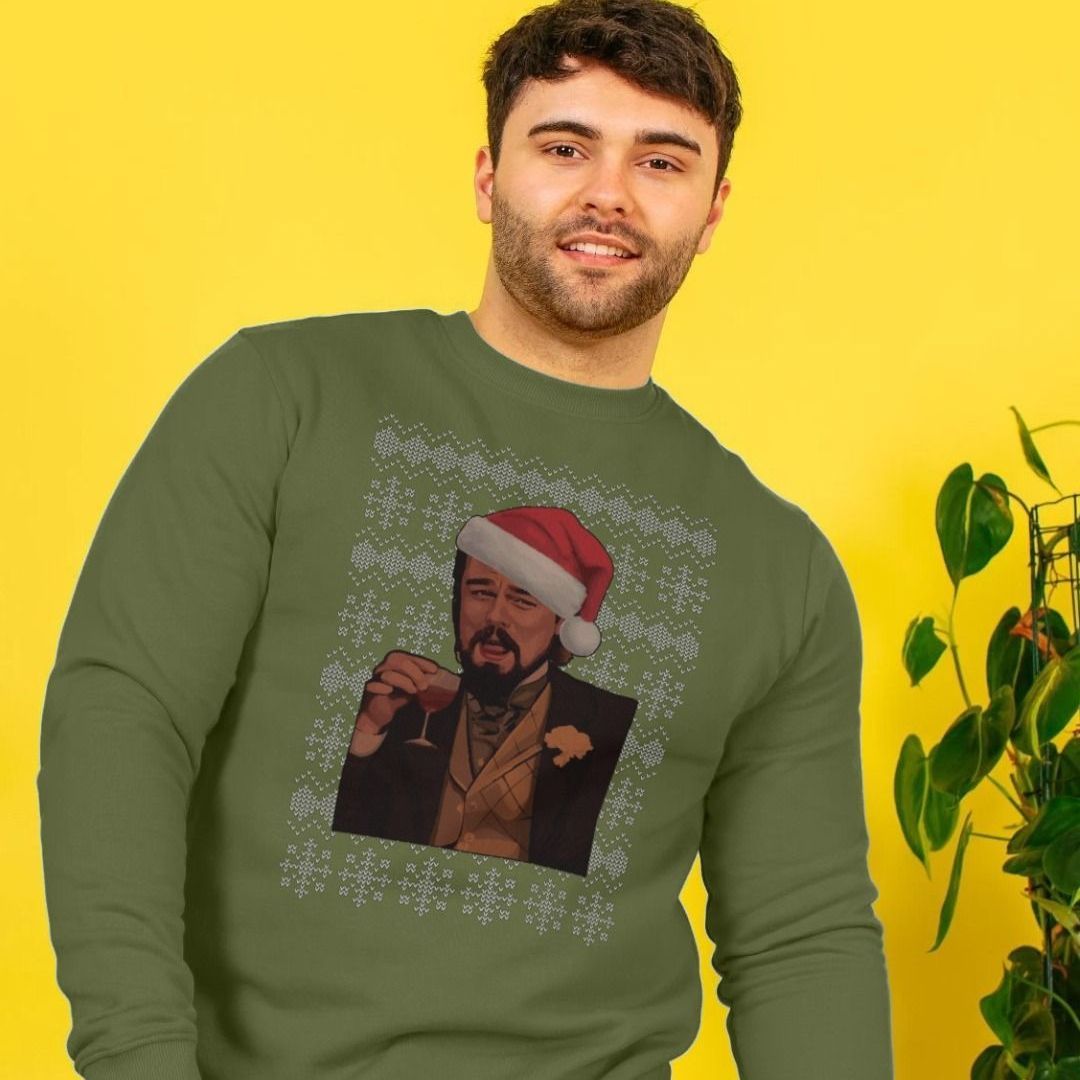 Xmas Sweater Leo Meme Jumper Leonardo DiCaprio Christmas Jumper