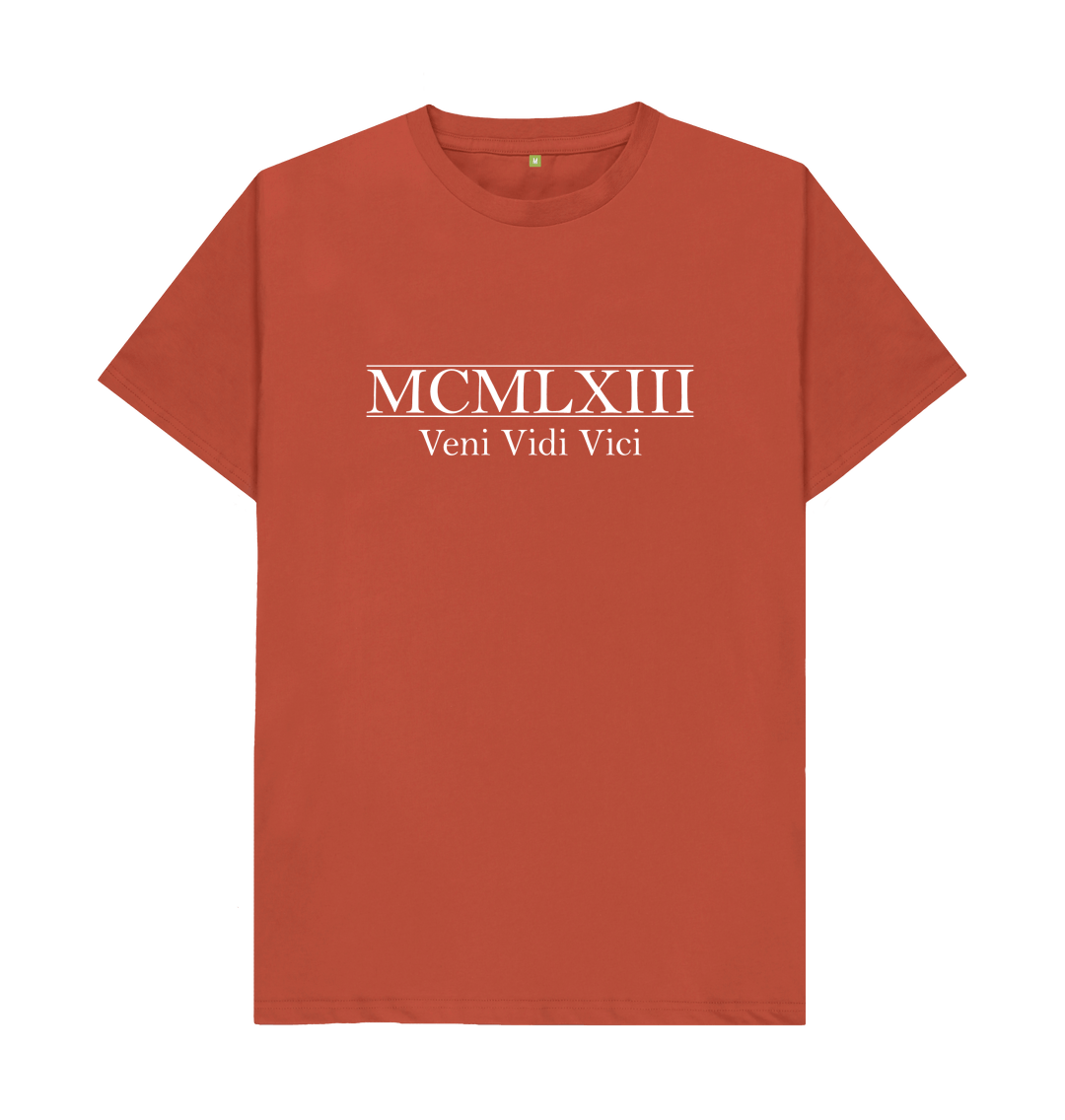 60th Birthday T Shirt 1963 | MCMLXIII | Shirtbox