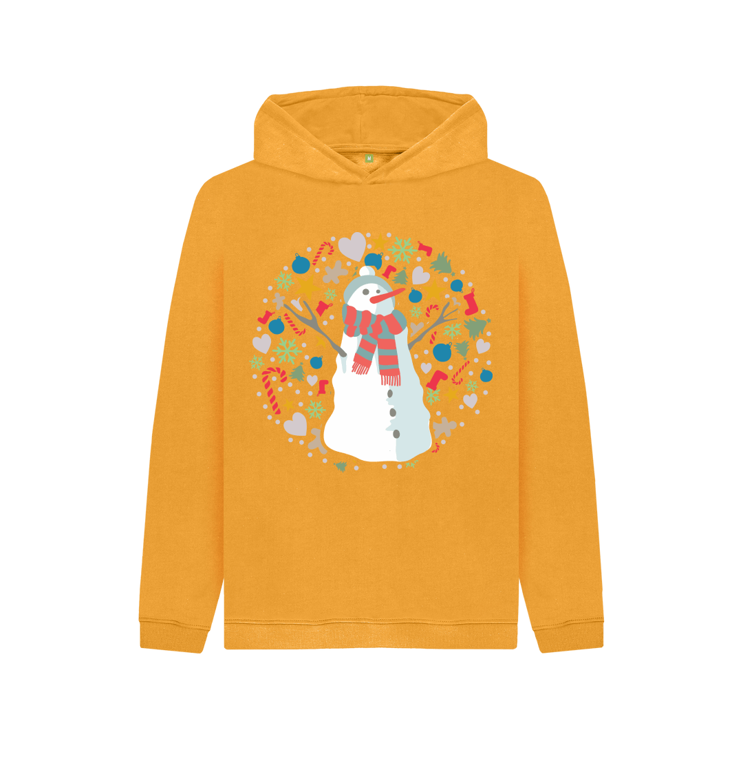 Snowman hoodie clearance