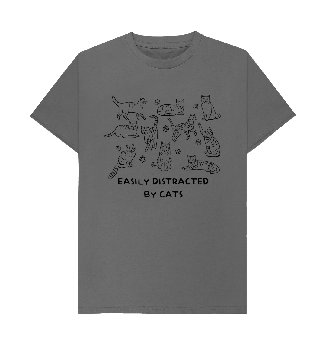 Easily Distracted By Cats T-shirt | Official RSPCA Clothing