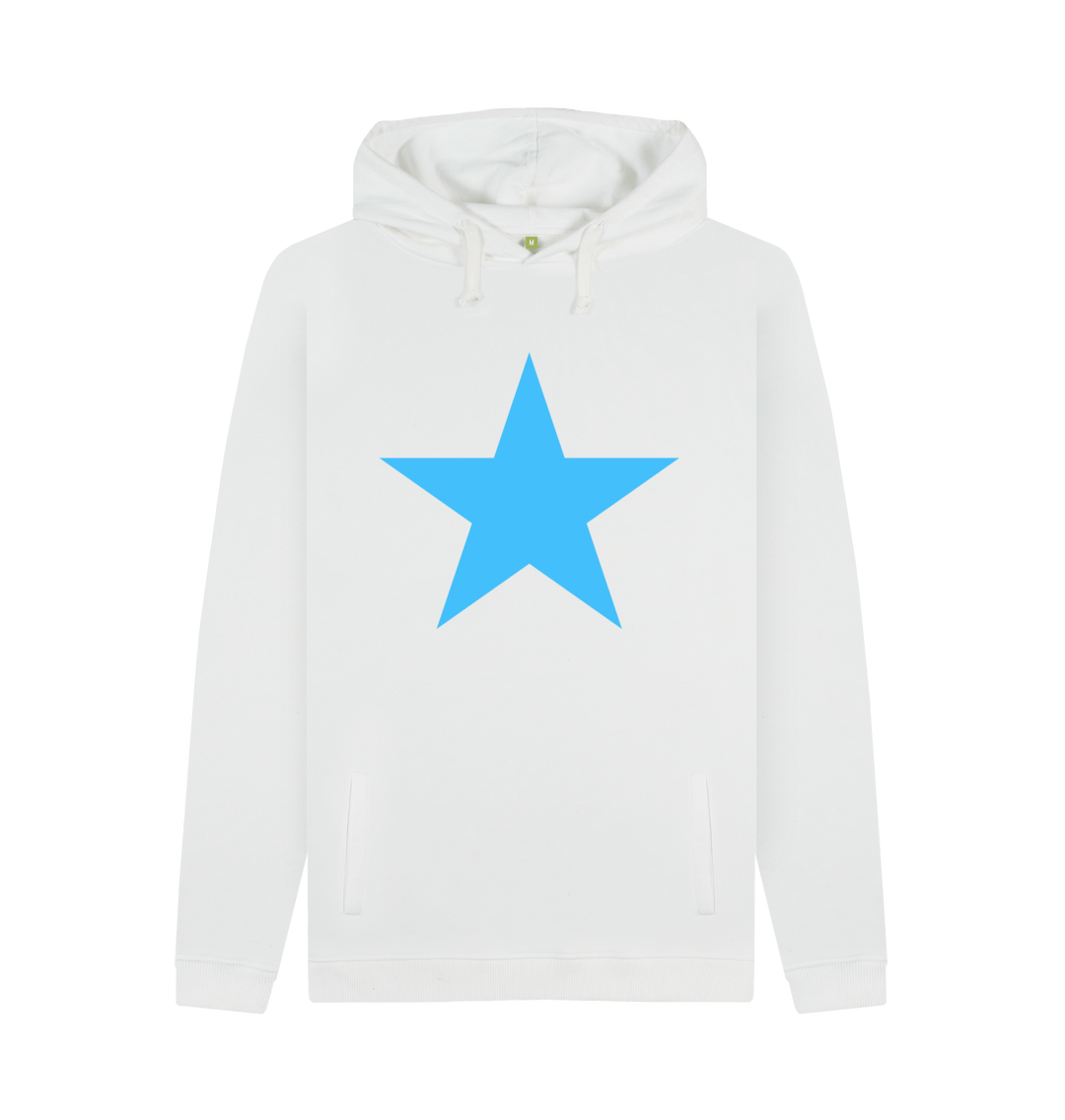 Blue hoodie with outlet white stars