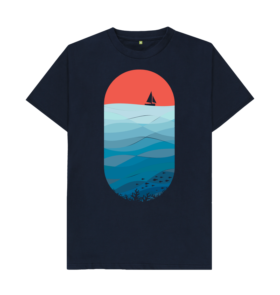 Le grand bleu-the big blue, mens organic tee