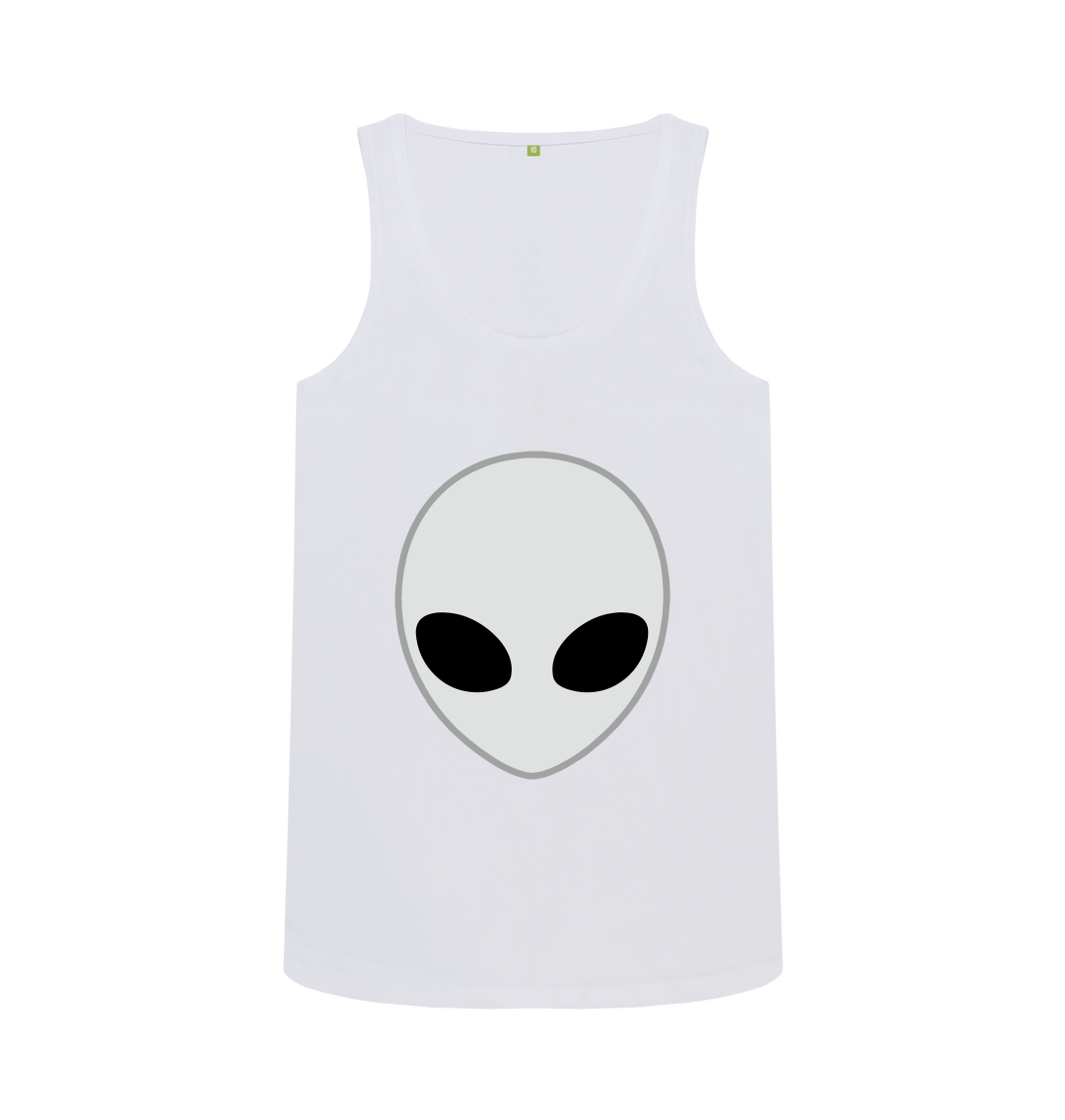 White Alien Head T-Shirt