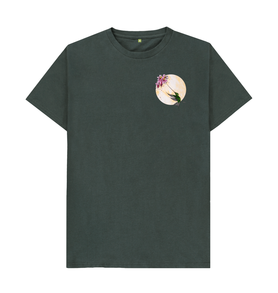 Hummingbird Flower In Pocket T-Shirt (Not Pocket Real) Hummingbird Flower In Pocket T-Shirt (Not Pocket Real)