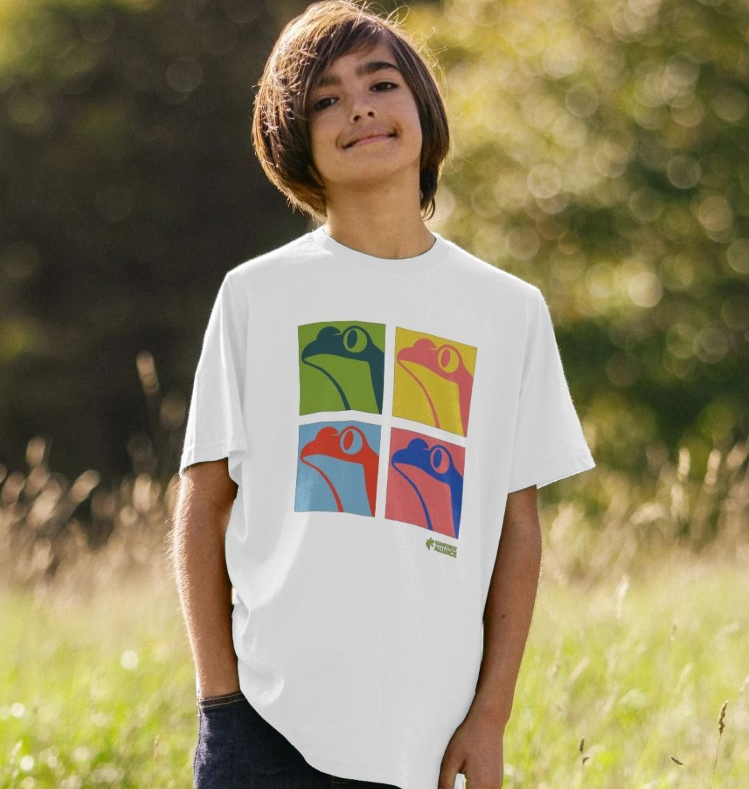 Pop Art Frog Kids T shirt Rainforest Alliance Store