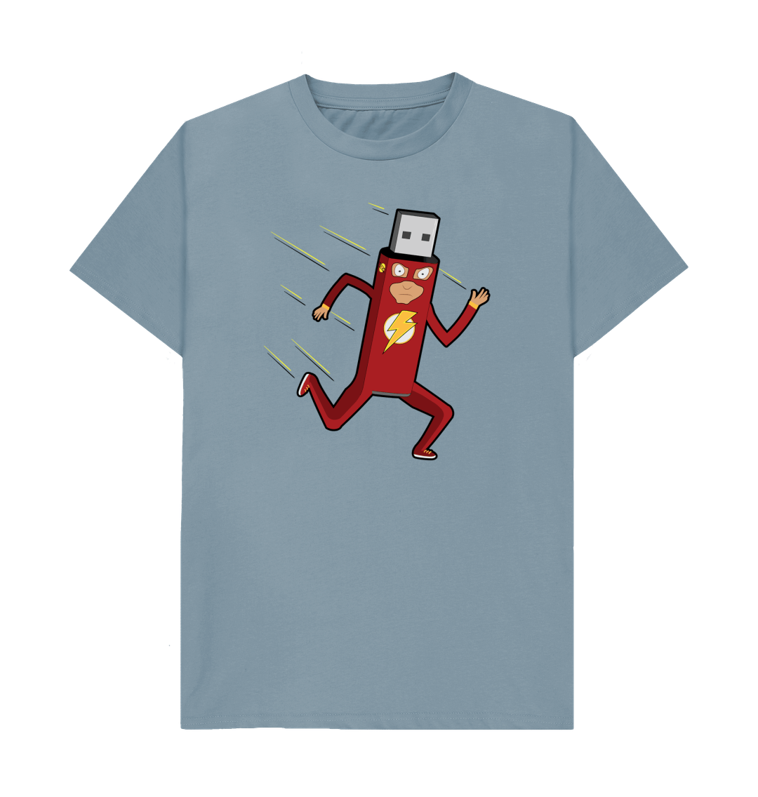 Superhero T Shirt The Fastest Flash Drive