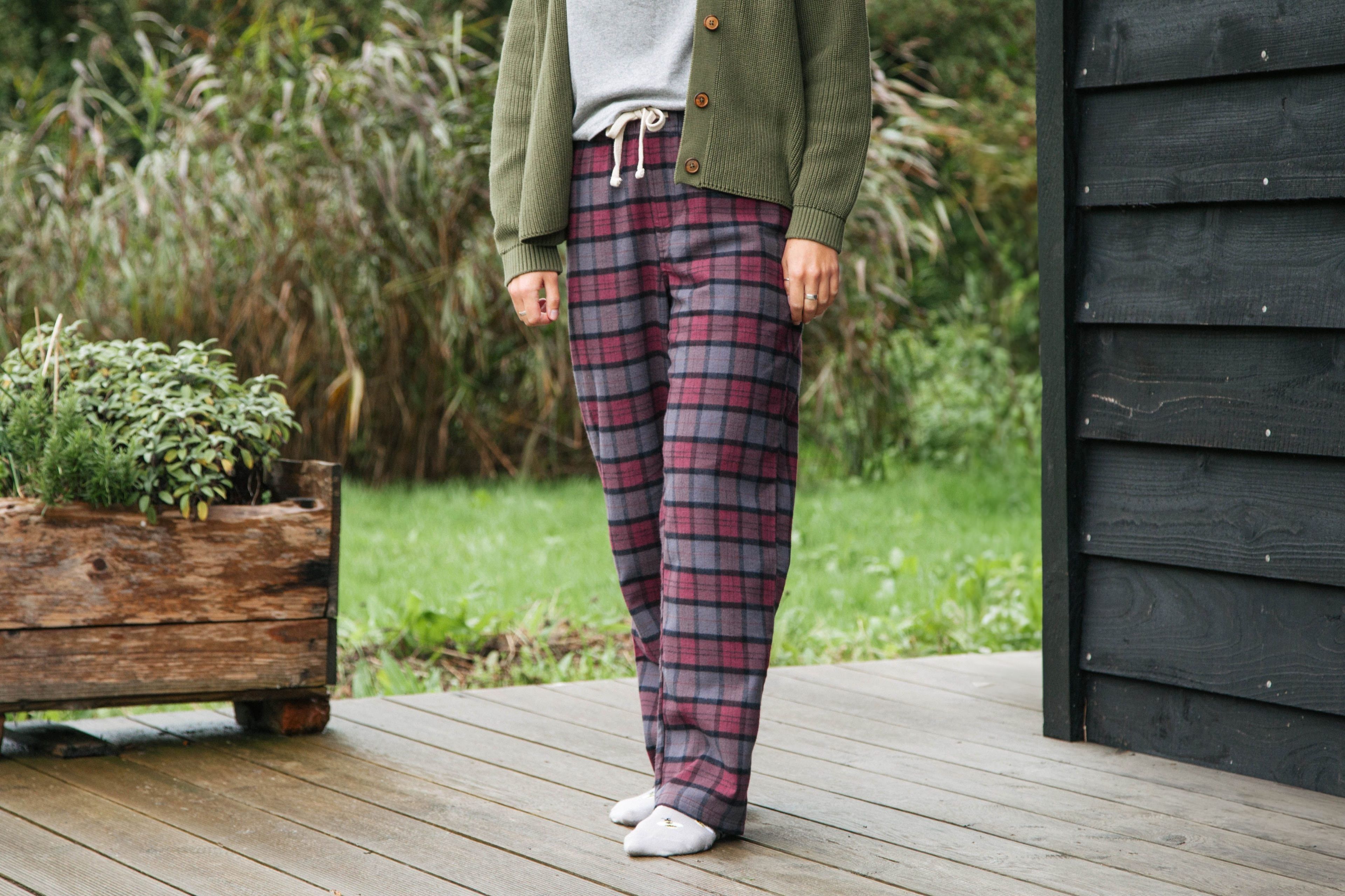 Flannel best sale pants womens