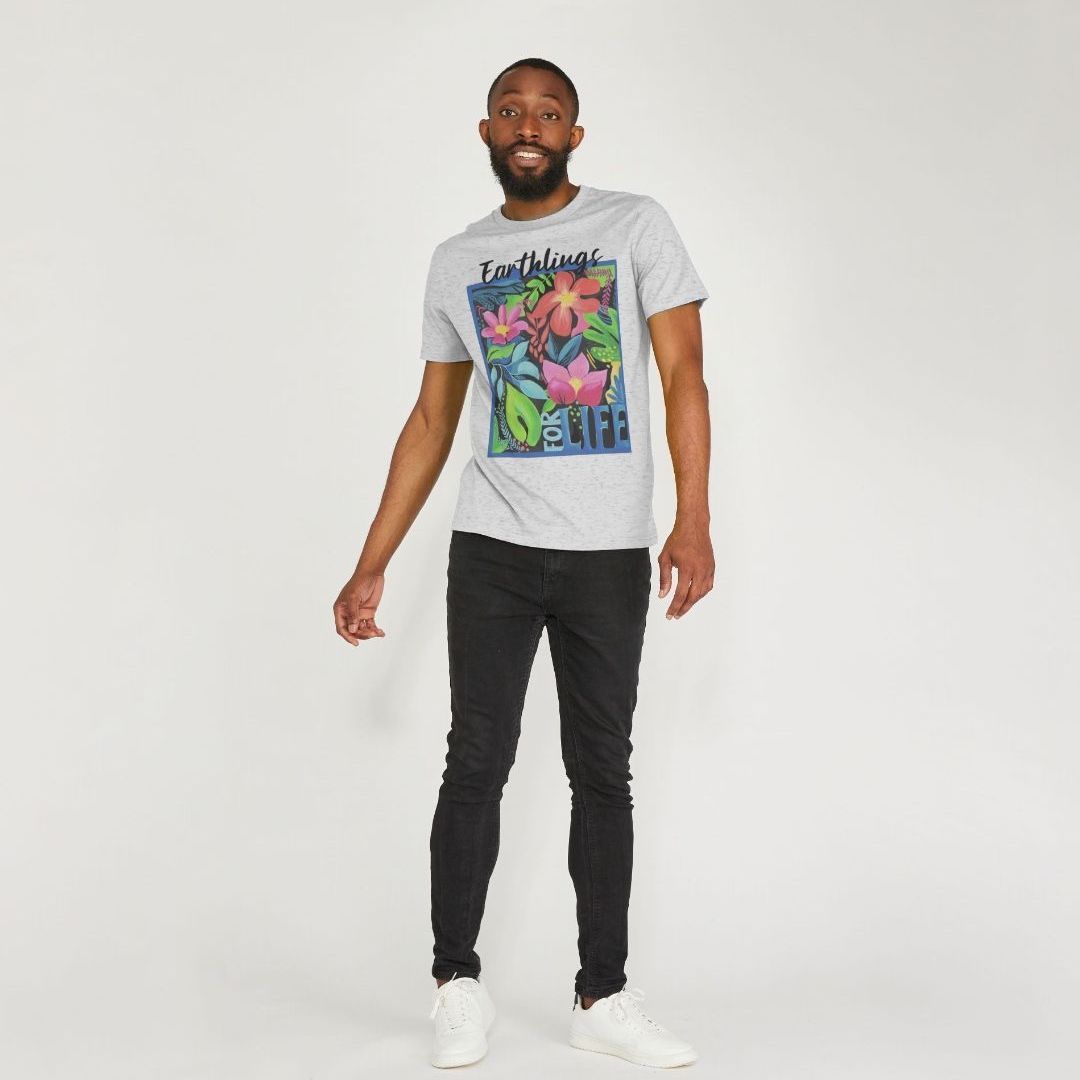 Recycled T-Shirt: Earthlings for Life (Casual Fit)