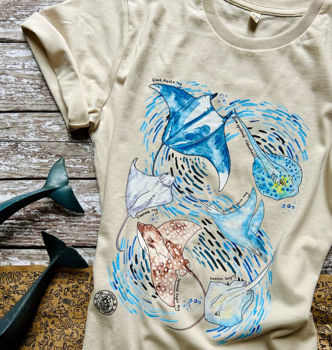 ☆MISTER CHILD☆半袖Tシャツ DYEING ANGEL T-SHIRTS Child Stingray Manta ray t-shirt