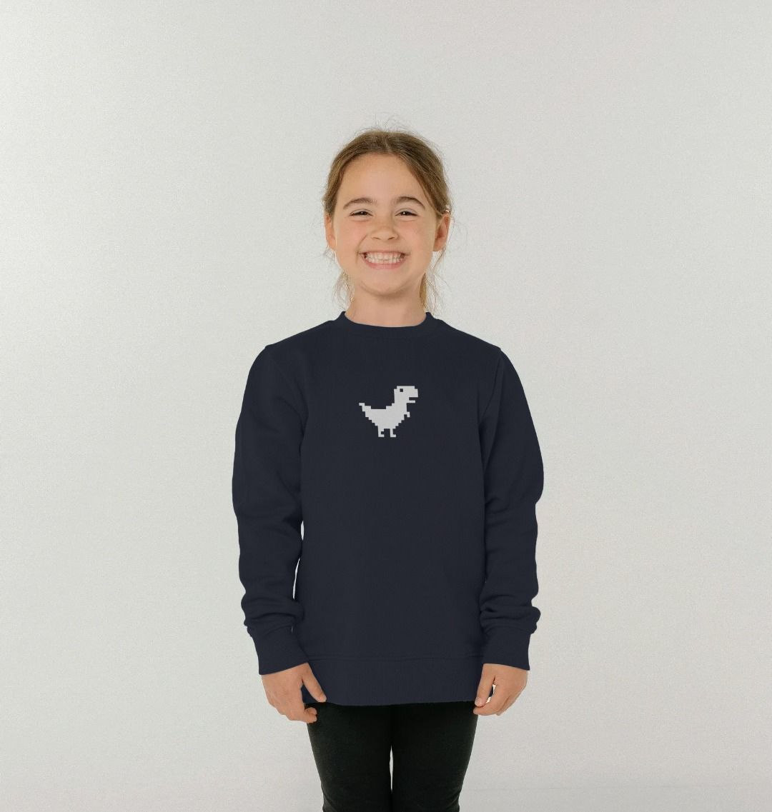 Smiley Face Retro Pixel Sweatshirt - Kids
