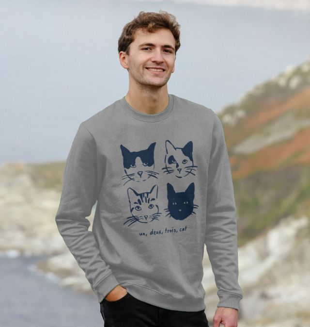 une deux trois cat sweatshirt