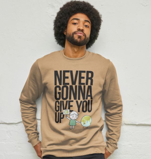 never gonna give you up shirt