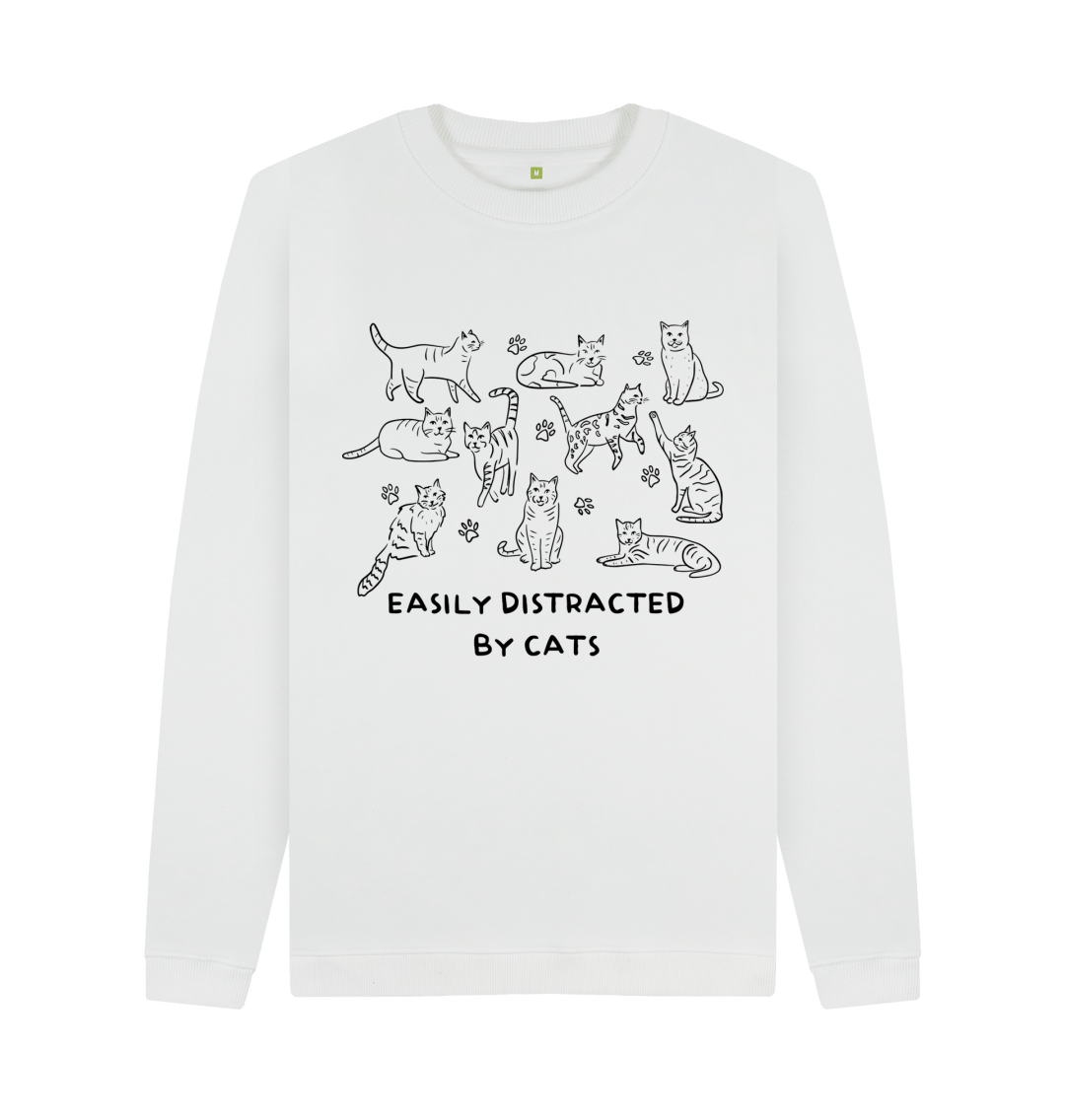 Easily Distracted by Cats Sweatshirt