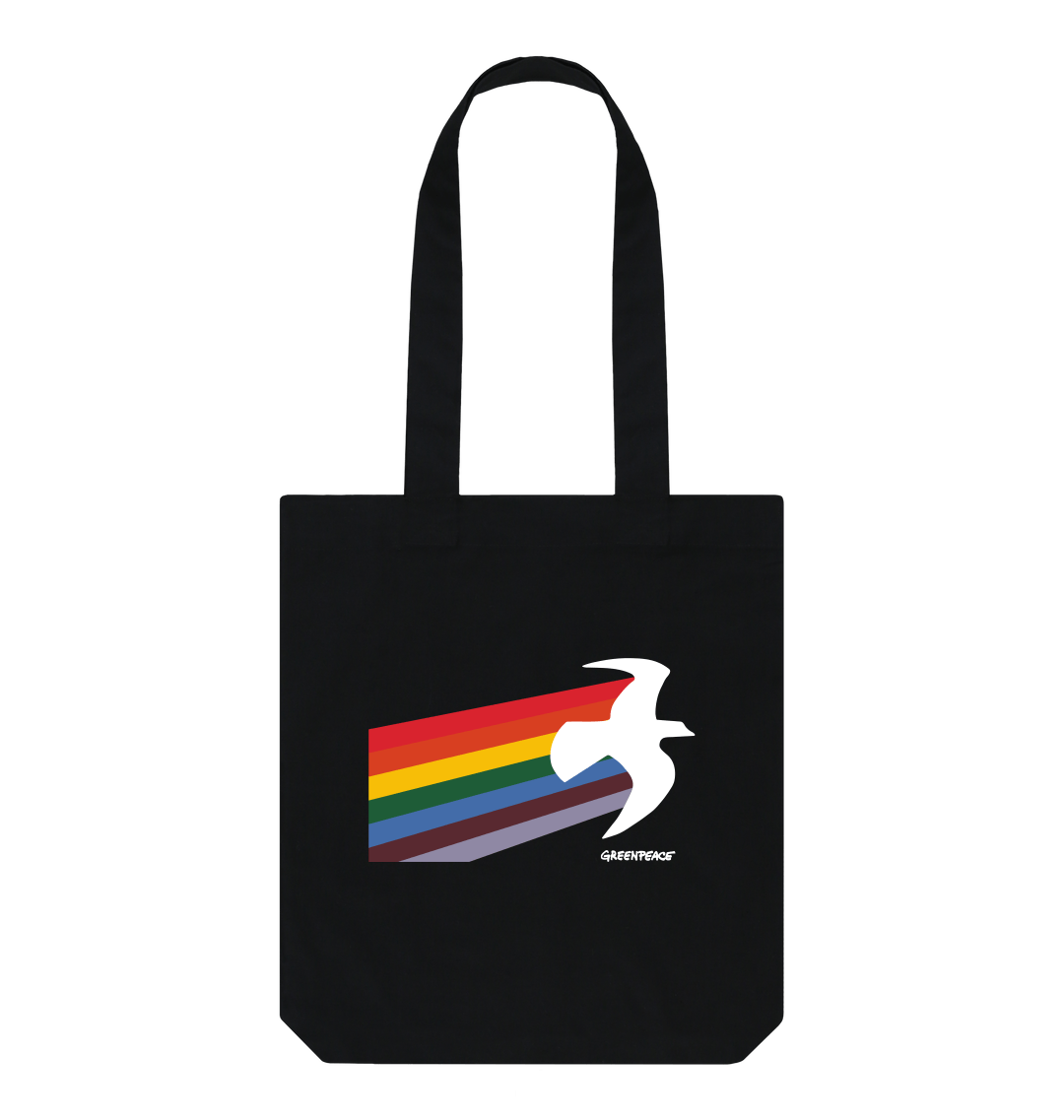 Rainbow discount shopping bag