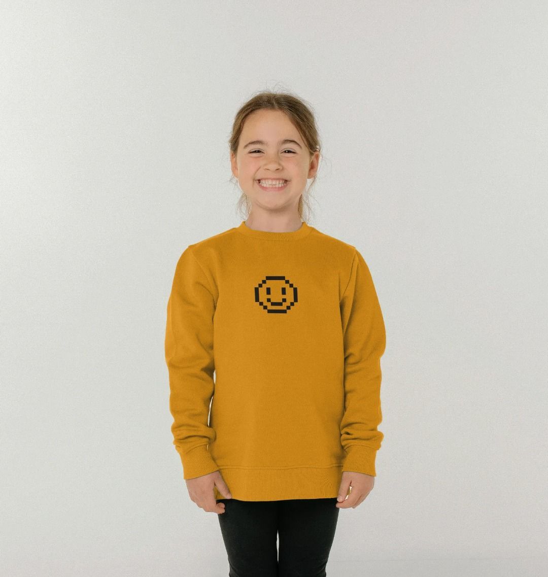 MISS SPARKLING Checkered Smiley Sweater Size S Black White