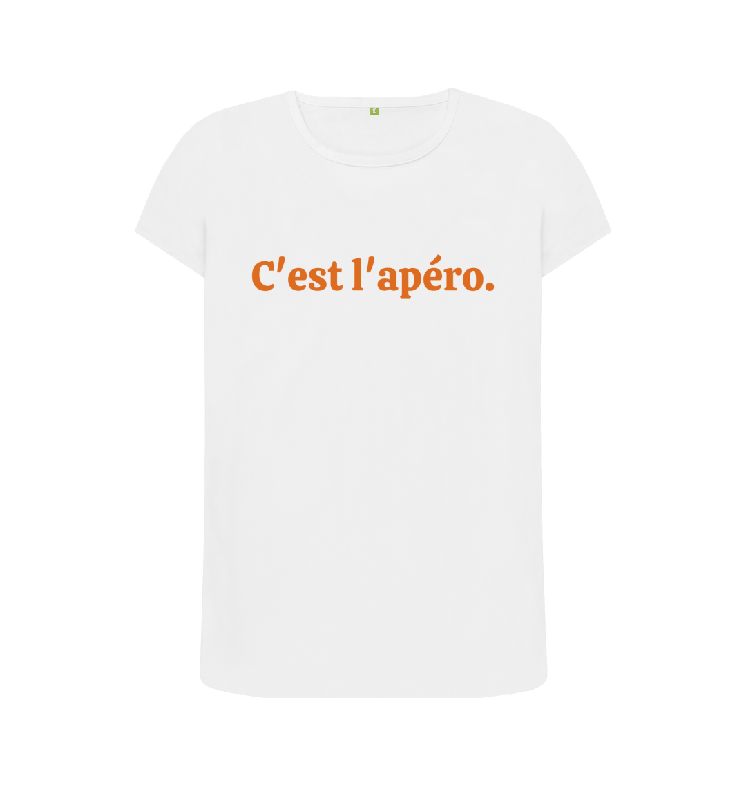 It s aperitif time tee with colour