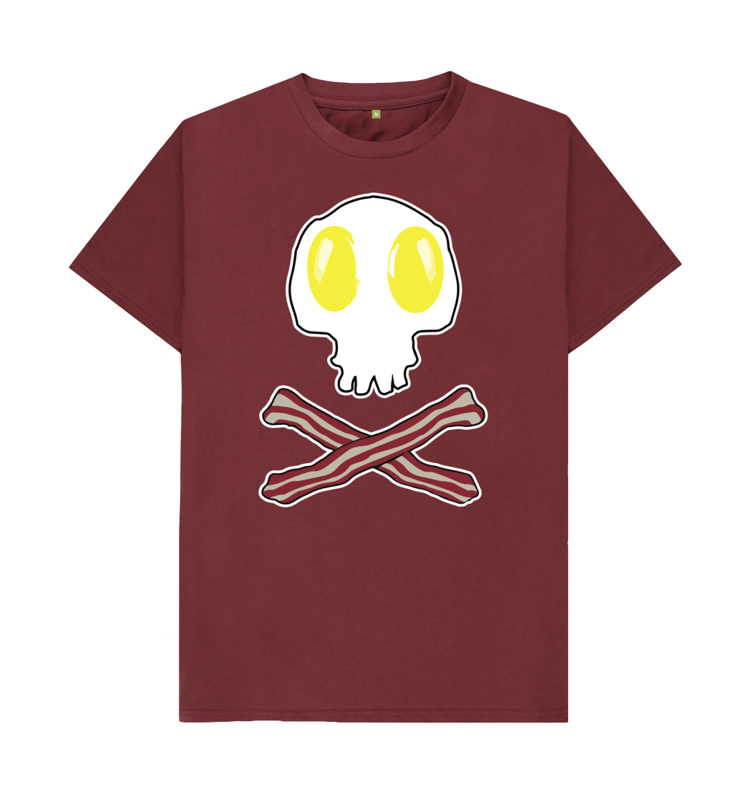 Breakfast Skull Shirt Egg And Bacon Skull Crossbones Tshirt Breakfast Skull Shirt Egg And Bacon Skull Crossbones Tshirt